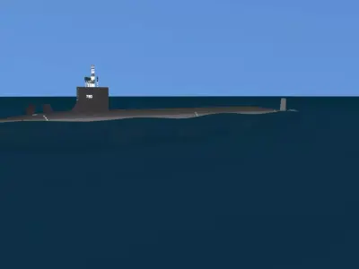 Virginia Class SSN 790 USS South Dakota 3D model