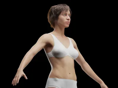 Female Full Anatomy Rigged Maya 3D model purchase
