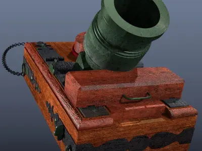 Mortar 500lbs Low-poly 3D model