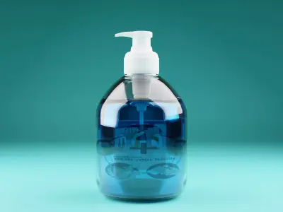 Low poly Hand-gel Low-poly 3D model