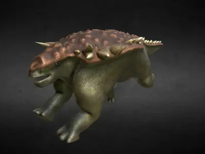 Edmontonia Jurassic Dinosaur Low-poly 3D model