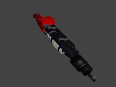 Flamethrower gas gun 3D model