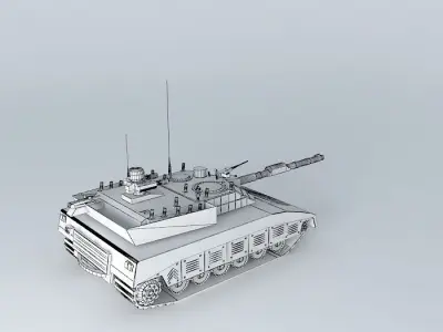 Tank T 72 87A Free 3D model