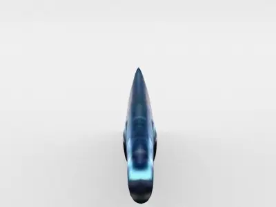 Bluestreak Wrasse Low-poly 3D model