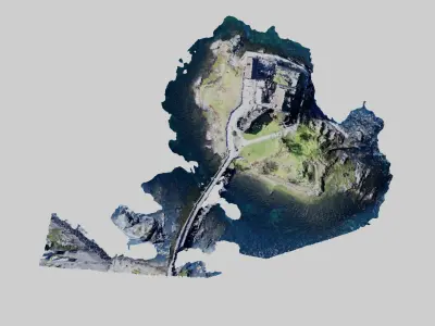 Photoscanned Scottish Castle 3D model