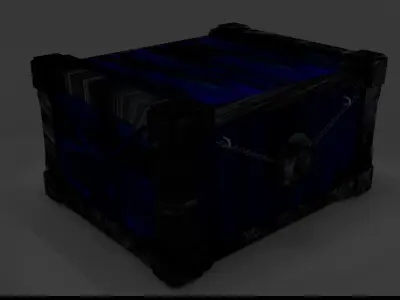 ContainerSci-fi box Low-poly 3D model