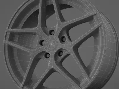 BBS rims 3D model