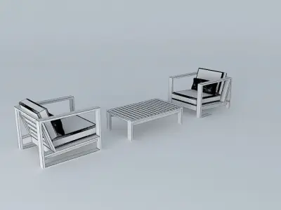 balcony furniture Free 3D model