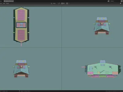 A7V TANK BASE MESH  Low-poly 3D model