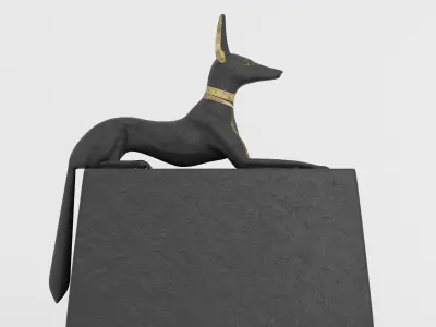 Anubis Shrine Stone 3D model