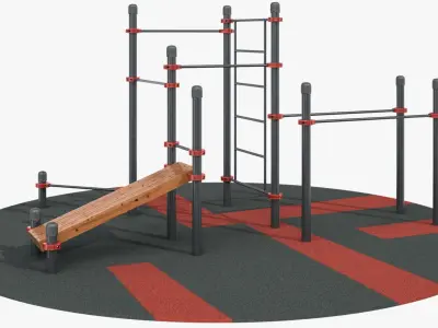 Calisthenics Park 3D model