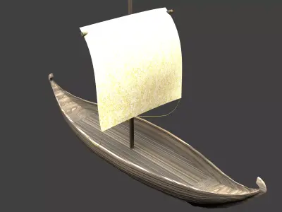 Drakkar viking boat 3D model