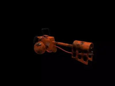 Flame thrower Free low-poly 3D model