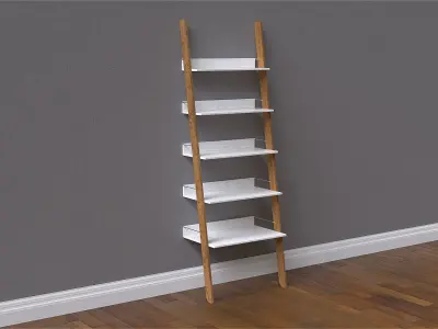 Bookshelf - Ladder Bookshelf Free 3D model