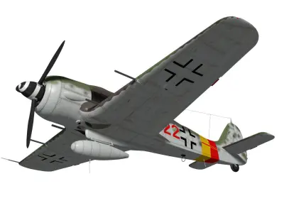 Focke Wulf Fw190 A9 3D model