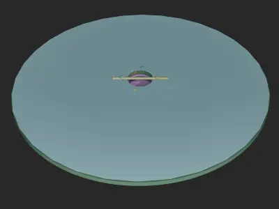 germanic shield reconstructed from original Finds Free low-poly 3D model