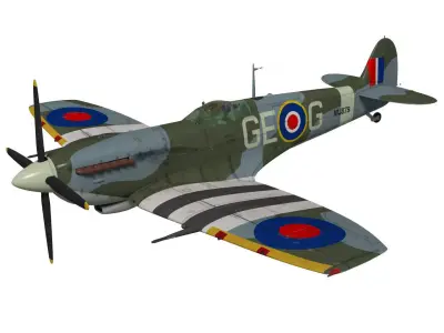 Supermarine spitfire Mk-IXe 3D model