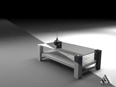 Coffee table 05- furniture Free low-poly 3D model