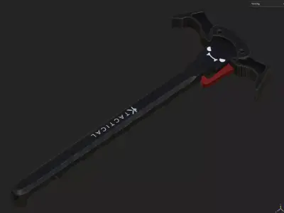 KTactical BAT Ambi AR-15 Charging Handle Low-poly 3D model