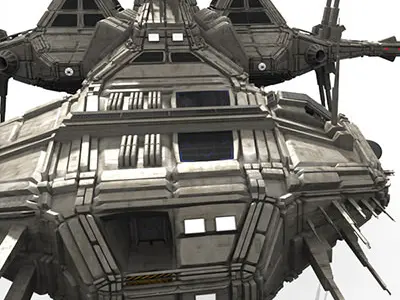 CDF Nemesis Heavy Cruiser 3D model