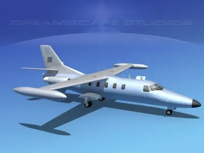Dreamscape AT-48 Jet Executive Bare Metal 3D model