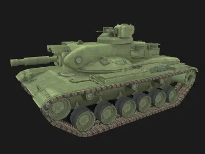 Tank M60A2 Low-poly 3D model