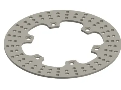 Brake disc TRW MST202 3D model