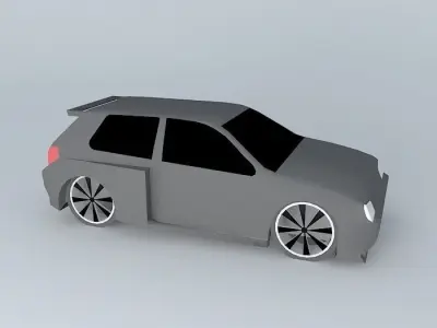 Tuned Hatchback Free 3D model