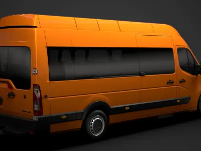 Opel Movano L4H3 MiniBus 2020 3D model