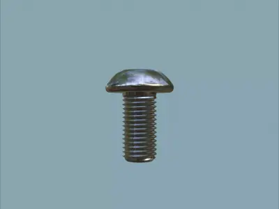 Steel Stained M8 Bolt Allen Dome 3D model