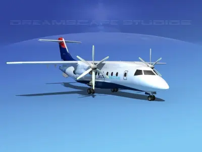 Dornier 328-130 Delta Connection 3D model