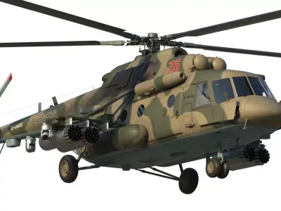Mi-8 AMTSh helicopter 3D model