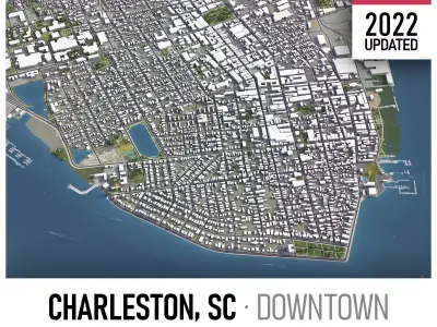 Charleston Low-poly 3D model