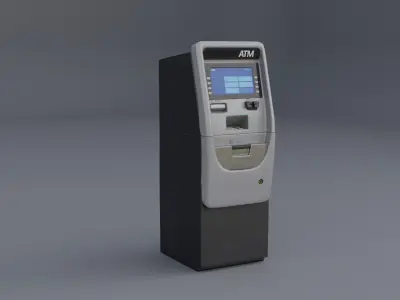 ATM Machine Low-poly 3D model