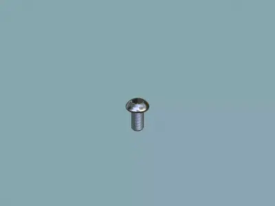 Steel Stained M3 Bolt Allen Dome 3D model