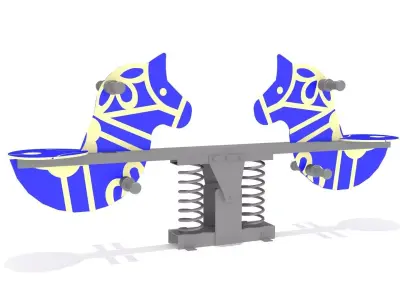 Horse Seesaw Free 3D model
