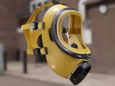 Safety Gas Mask 3D model