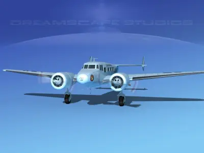 Lockheed L10 Electra Canadian 3D model
