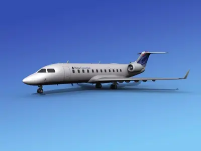 Canadair CRJ100 Delta Connection 3D model