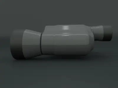 Binocular 3d model binoculars Low-poly 3D model