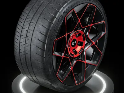 Michelin Pilot Sport Cup 2 305 30 ZR20 3D model