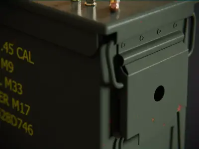 Ammo Box 3d Model 3D model