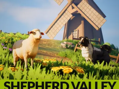 Realistic 3D Animal Pack Shepherd Valley 3D model