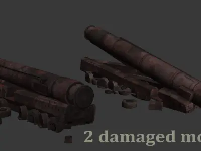 Topol-M military rocket launcher Low-poly 3D model