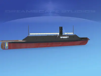 CSS Virginia Ironclad 3D model