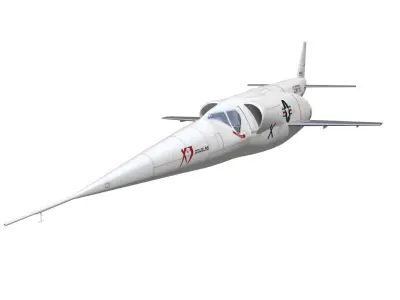 Douglas X-3 Stiletto 3D model