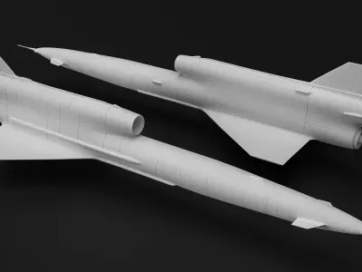 Tu-141 High Poly model spacecraft 3D model