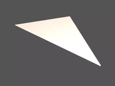 Paper Plane v5 001 Low-poly 3D model