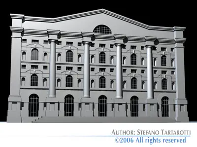 Piazza affari 3D model