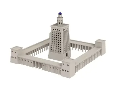 3D Lighthouse of Alexandria 3D model